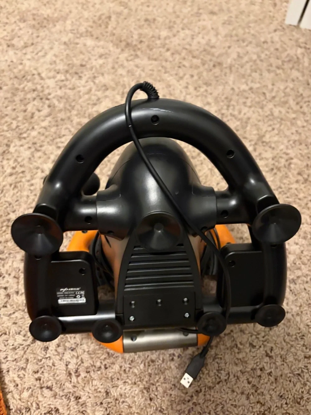PXN V3 Orange Steering Wheel for PC, Xbox, PlayStation